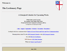 Tablet Screenshot of lectionarypage.net